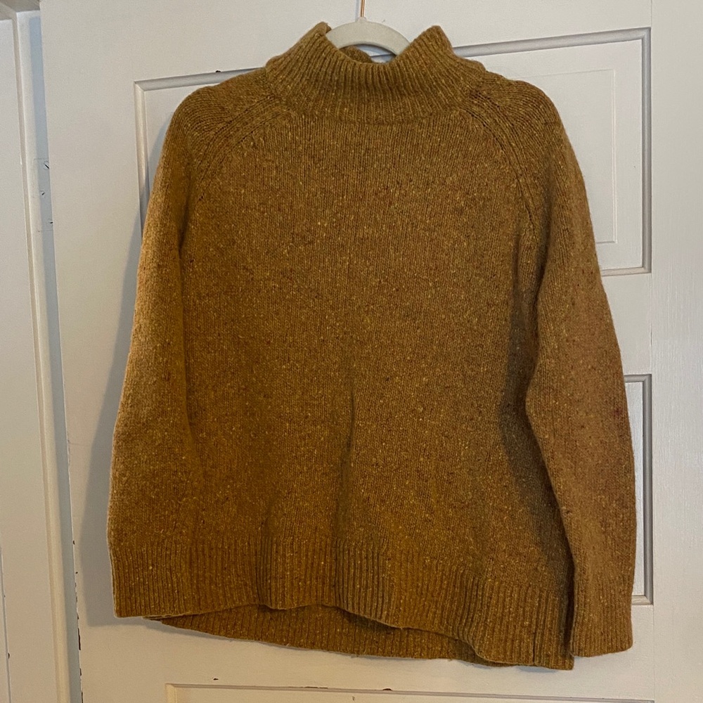 Pendleton Mustard Turtleneck Wool Blend Sweater